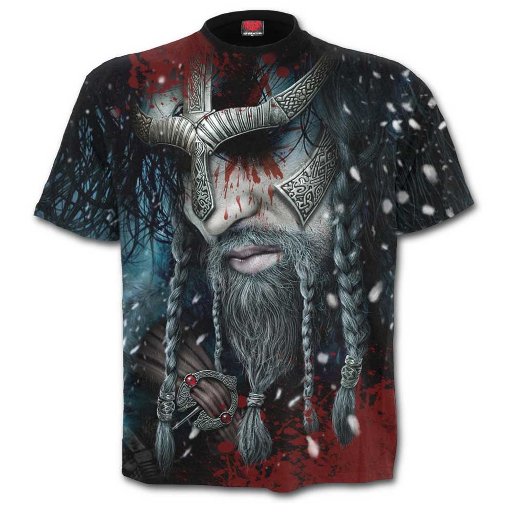 Spiral - VIKING WRAP Herren T-Shirt - Schwarz